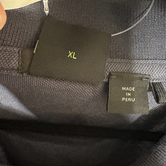 NWT Boss Regular Fit Golf Polo Shirts Short Sleeve Men's Navy Blue Size X Large - Picture 5 of 5